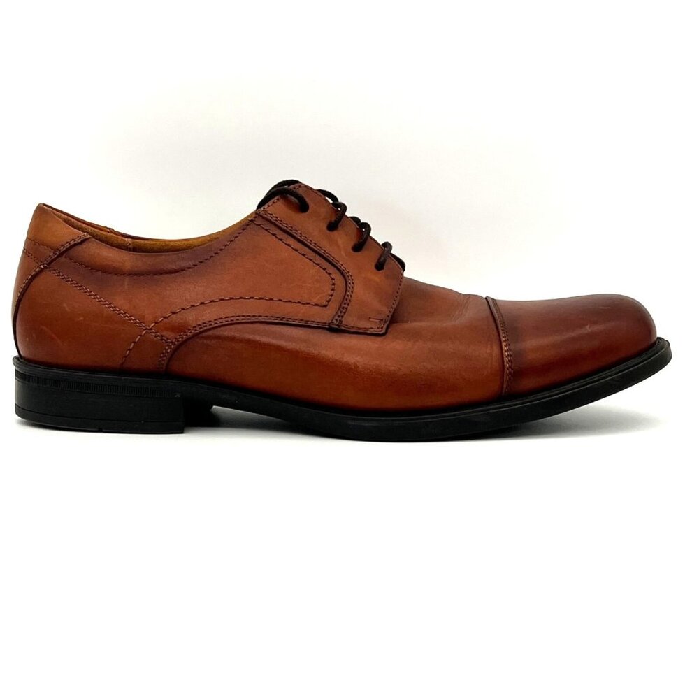 Florsheim Brown Leather Mens Dress Shoes Size 12D Comfortech Ortholite Sole - Picture 7 of 16